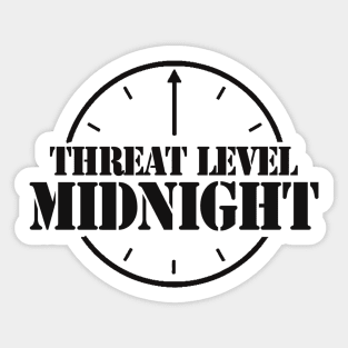 Threat Level Midnight Stealth Sticker